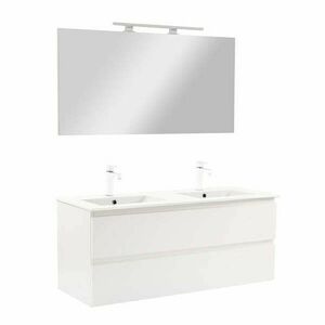 Vario Forte 120 komplett fürdőszoba bútor fehér-fehér kép