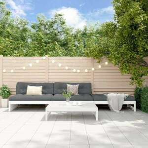 vidaXL 4 részes fehér tömör fenyőfa kerti ülőgarnitúra kép