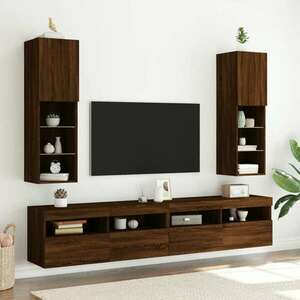 vidaXL 2 db barna tölgy színű TV-szekrény LED-ekkel 30, 5 x 30 x 102 cm kép