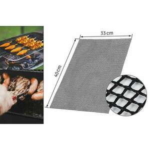 Teflon tapadásmentes szőnyeg grillezéshez, újrafelhasználható, mo... kép