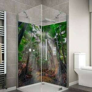 Wallplex fürdőszobai dekorpanel Jungle 120 cm x 200 cm kép