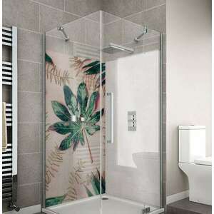 Wallplex fürdőszobai dekorpanel Pasztell pálmalevél 90 cm x 200 cm kép