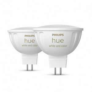 Philips Hue LED Izzó 6.3W 400lm 4000K MR16 - Meleg fehér/Színes kép