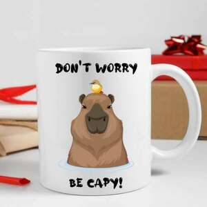 Don't worry be capy - capybarás bögre kép