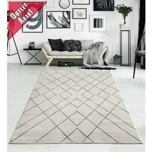 Skandinav Art rombusz mintás krém szürke szőnyeg 200x280cm kép