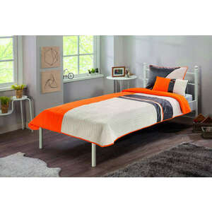 Dynamic (90 - 100) Ifjúsági ágytakaró szett Fehér narancssárga szürke kép