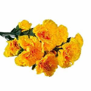 Sárga szegfű 30 cm 18 virág kép
