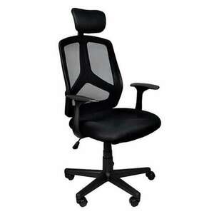 Irodai szék, Malatec, forgatható, dönthető, hálós, fekete, max 10... kép
