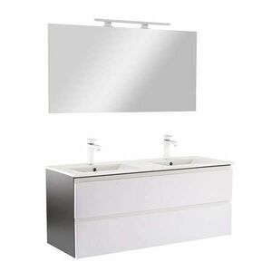 Vario Pull 120 komplett fürdőszoba bútor antracit-fehér kép