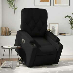 vidaXL elektromos fekete műbőr felállást segítő dönthető fotel kép