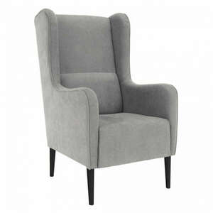 Kényelmes fotel, szürke/fekete, BREDLY kép
