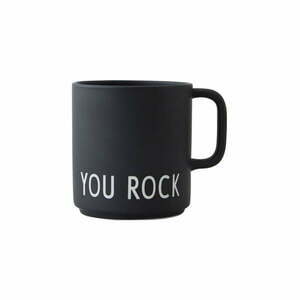 Fekete porcelán bögre 250 ml You Rock – Design Letters kép
