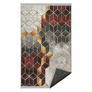 Borvörös-szürke mosható szőnyeg 160x230 cm – Mila Home kép