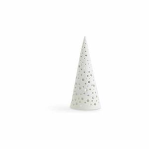 Nobili fehér csontporcelán karácsonyi gyertyatartó, magasság 19 cm - Kähler Design kép