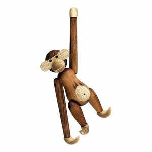 Bojesen Denmark Monkey Teak dekorációs figura tömör fából - Kay kép