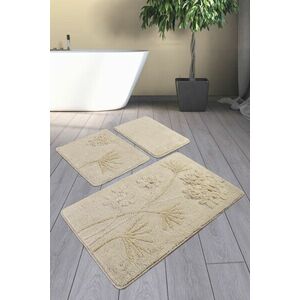 Orkide Fürdőszoba szőnyeg szett (3 darab) Bézs kép