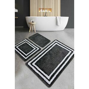 Duplici Akril fürdőszoba szőnyeg szett (3 darab) Antracit kép