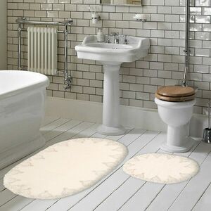 Zara - P Fürdőszoba szőnyeg szett (2 darab) Krém kép
