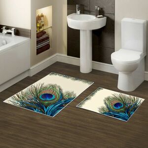 Kt410 Fürdőszoba szőnyeg szett (2 darab) Multicolor kép