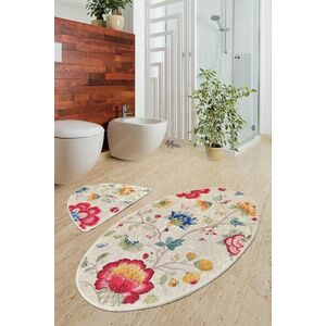 Arya Oval Fürdőszoba szőnyeg szett (2 darab) Multicolor kép