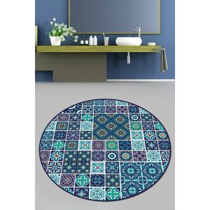 Carres Bleus (160 cm) Fürdőszoba szőnyeg Multicolor kép