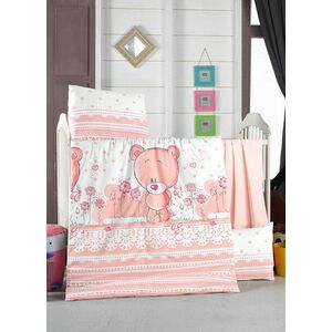 Pinky Ranforce Baby ágyneműhuzatszett Rózsaszínű fehér kép
