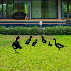 Ducks 6 darabos Kerti dekoráció Fekete kép