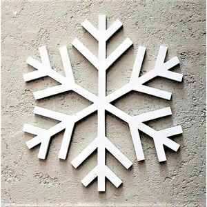 Snowflake - White Hópehely fal dísz 38x2x38 Fehér kép