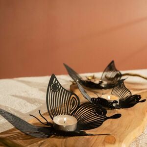 Papilio Tealight Set of 3 - APT581 - Black 3 darabos Gyertyatartó szett Fekete kép