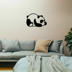 Panda Metal Decor Fali fém dekoráció 35x30 Fekete kép
