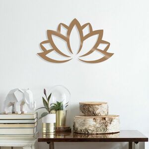 Lotus Flower 2 - Copper Fali fém dekoráció 60x35 Réz kép