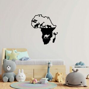 Animals Of Africa - 454 Fali fém dekoráció 61x70 Fekete kép