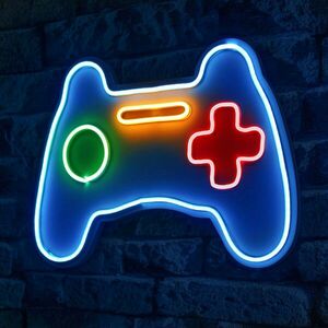 Play Station Gaming Controller - Blue Dekoratív műanyag LED világítás 40x3x29 Multicolor kép
