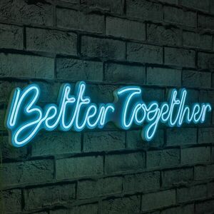 Better Together - Blue Dekoratív műanyag LED világítás 84x2x16 Kék kép