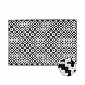 COLOUR CLASH kültéri szőnyeg, fekete/fehér mozaik 180x120cm kép