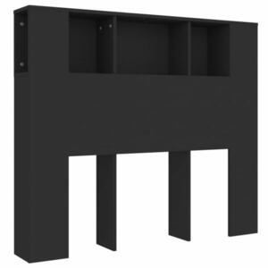vidaXL fekete áthidaló szekrény 120 x 18, 5 x 102, 5 cm kép