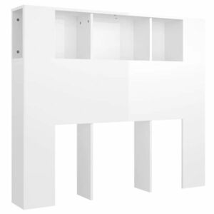 vidaXL magasfényű fehér áthidaló szekrény 120 x 18, 5x 102, 5 cm kép