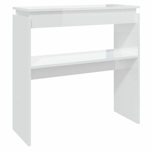 vidaXL magasfényű fehér forgácslap tálalóasztal 80 x 30 x 80 cm kép