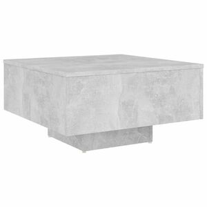vidaXL betonszürke forgácslap dohányzóasztal 60 x 60 x 31, 5 cm kép