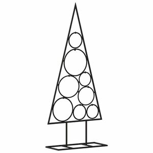 vidaXL fekete fém karácsonyfa dekorációhoz 60 cm kép