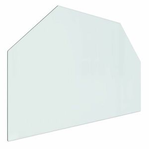 vidaXL hatszög alakú kandalló-üveglap 80 x 50 cm kép