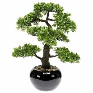 Emerald zöld mini fikusz bonsai műnövény 47 cm kép