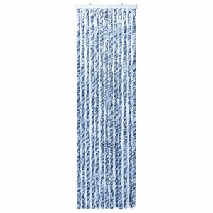 vidaXL kék és fehér zsenília rovarfüggöny 56 x 200 cm kép
