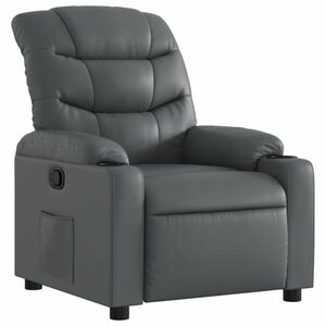 vidaXL szürke műbőr dönthető fotel kép