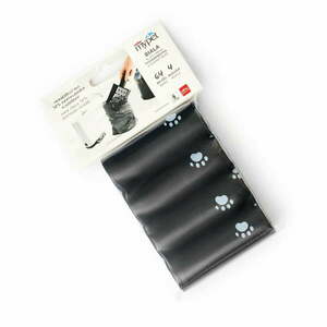 Fekete macskaürülék zacskó szett 4 db-os 11x18 cm Biala – Rotho kép