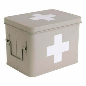 Medicine bézs fém gyógyszeres doboz, szélesség 21, 5 cm - PT LIVING kép