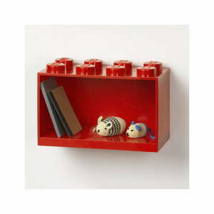 Brick 8 gyerek piros fali polc - LEGO® kép