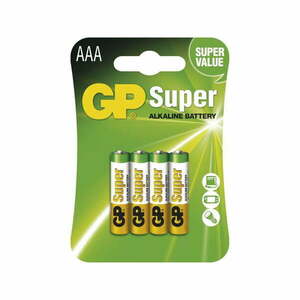 GP Super 4 db alkáli elem, AAA - EMOS kép