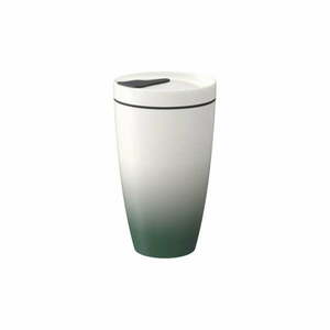 Like To Go zöld-fehér porcelán utazóbögre, 350 ml - Villeroy & Boch kép