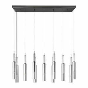 Fekete-ezüstszínű LED függőlámpa üveg búrával Lucent – Trio Select kép
